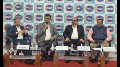 Panellists expressing their views during the panel discussion in Lucknow on Friday (HT Photo)