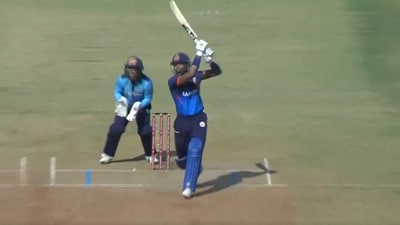 Hardik Pandya smashed 28 runs in an over (X/BCCI) Hardik Pandya smashed 28 runs in an over (X/BCCI)