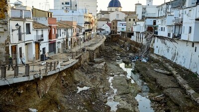 The aftermath of the deadly floods as seen in eastern Spain's Valencia region. (AFP) The aftermath of the deadly floods as seen in eastern Spain's Valencia region. (AFP)