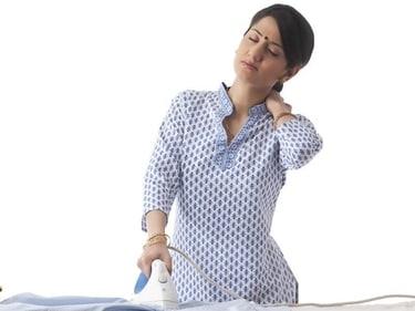 According to researchers, cervical degenerative disc disease is a common cause of neck pain. Symptoms include stiff or inflexible neck, burning, tingling and numbness, they add. (Shutterstock) According to researchers, cervical degenerative disc disease is a common cause of neck pain. Symptoms include stiff or inflexible neck, burning, tingling and numbness, they add. (Shutterstock)