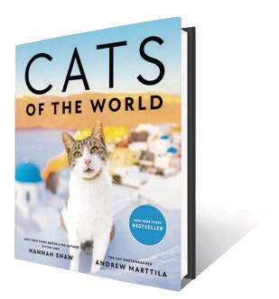 The book explores cat cultures in 30 countries. (Photo by Andrew Marttila) The book explores cat cultures in 30 countries. (Photo by Andrew Marttila)