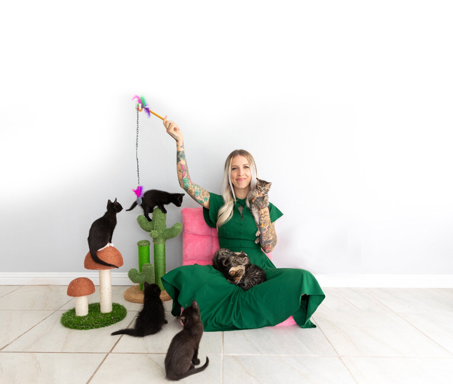 ’We didn’t even set out to make a book about cats; we actually wanted a bit of a break from them,’ says co-author Hannah Shaw. (Photo by Andrew Marttila) ’We didn’t even set out to make a book about cats; we actually wanted a bit of a break from them,’ says co-author Hannah Shaw. (Photo by Andrew Marttila)