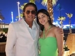 Ananya Panday with dad Chunky Pandey in a picture from their vacation together.