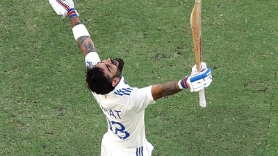 Virat Kohli scored an unbeaten 100 in 143 balls in the second innings in Perth (BCCI-X) Virat Kohli scored an unbeaten 100 in 143 balls in the second innings in Perth (BCCI-X)