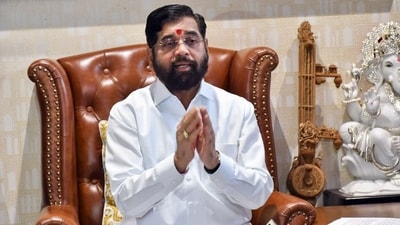 Maharashtra Chief Minister Eknath Shinde addresses a press conference, in Thane on Wednesday. (File Photo) (ANI) Maharashtra Chief Minister Eknath Shinde addresses a press conference, in Thane on Wednesday. (File Photo) (ANI)
