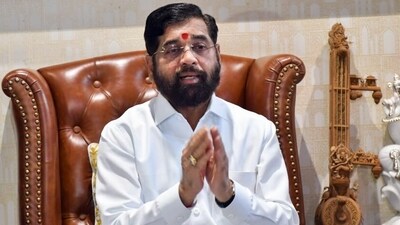 Maharashtra caretaker chief minister Eknath Shinde addresses a press conference. (ANI file) Maharashtra caretaker chief minister Eknath Shinde addresses a press conference. (ANI file)