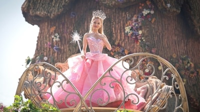 This image released by Universal Pictures shows Ariana Grande in a scene from the film "Wicked." (Giles Keyte/Universal Pictures via AP) (AP) This image released by Universal Pictures shows Ariana Grande in a scene from the film "Wicked." (Giles Keyte/Universal Pictures via AP) (AP)