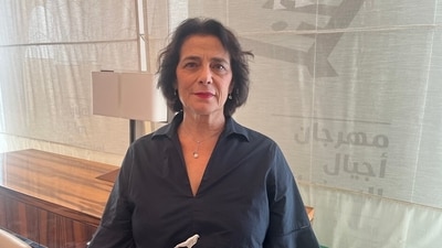 Palestinian actor and Succession star Hiam Abbass at the just-concluded Ajyal Film Festival in Doha, Qatar Palestinian actor and Succession star Hiam Abbass at the just-concluded Ajyal Film Festival in Doha, Qatar