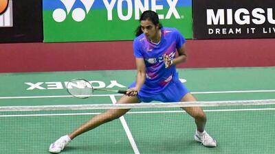 Top-seeded PV Sindhu in action against Unnati Hooda during the Syed Modi International in Lucknow on Saturday. (HT) Top-seeded PV Sindhu in action against Unnati Hooda during the Syed Modi International in Lucknow on Saturday. (HT)