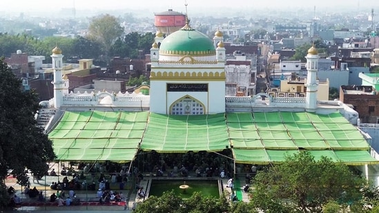 Friday prayers took place amid tight security at Shahi Jama Masjid, Sambhal. (ANI)