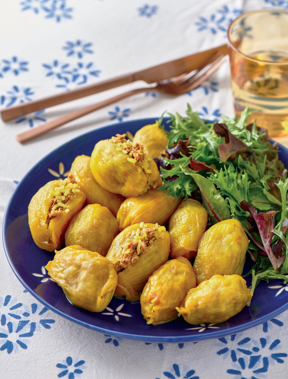 A plate of onion mahashas, featuring a stuffing of meat and rice. Any suitable vegetable may provide the shell, in this Indian-Jewish hybrid. (Photo: Shibani Mishra) A plate of onion mahashas, featuring a stuffing of meat and rice. Any suitable vegetable may provide the shell, in this Indian-Jewish hybrid. (Photo: Shibani Mishra)