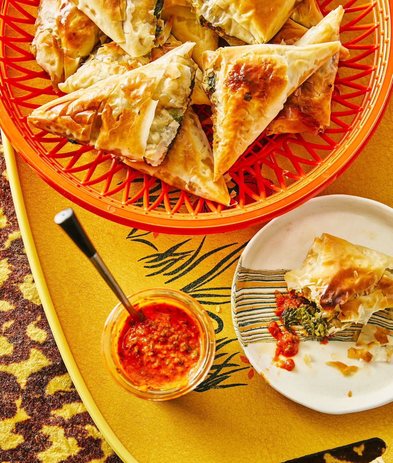 Palak paneer spanakopita. (Photo: Suech and Beck) Palak paneer spanakopita. (Photo: Suech and Beck)