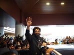 Allu Arjun promoted his upcoming film Pushpa 2: The Rule across the country. Allu Arjun promoted his upcoming film Pushpa 2: The Rule across the country.