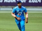 India's Vaibhav Suryavanshi fields during the men's Under-19 Asia Cup 2024. (Photo by FADEL SENNA / AFP)