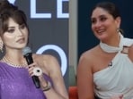 Urvashi Rautela 'talks' about fashion and social media content as Kareena Kapoor 'reacts' in the video. Urvashi Rautela 'talks' about fashion and social media content as Kareena Kapoor 'reacts' in the video.