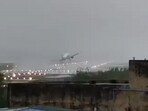 The IndiGo flight was inches away from landing when it decided to abort and fly off again. The IndiGo flight was inches away from landing when it decided to abort and fly off again.