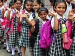 The new admission schedule ensures that 25% of seats in unaided private schools are reserved for children from disadvantaged groups and weaker sections. (HT file)
