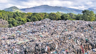 A drone picture shows a garbage dump filled with plastics in Rodriguez, Rizal province, Philippines (REUTERS) A drone picture shows a garbage dump filled with plastics in Rodriguez, Rizal province, Philippines (REUTERS)