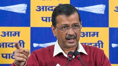 AAP national convener Arvind Kejriwal addresses a press conference, in New Delhi. (PTI) AAP national convener Arvind Kejriwal addresses a press conference, in New Delhi. (PTI)