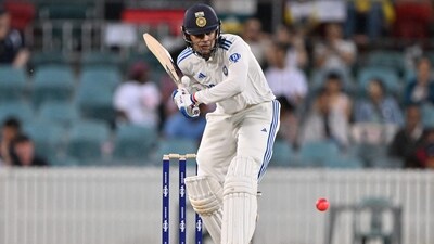 Shubman Gill looked in good touch against the pink ball vs PM-XI at the Manuka Oval, Canberra. (AFP) Shubman Gill looked in good touch against the pink ball vs PM-XI at the Manuka Oval, Canberra. (AFP)