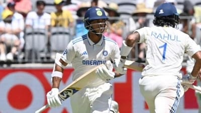 Yashasvi Jaiswal opened alongside India in Pink Ball warm-up game on Sunday Yashasvi Jaiswal opened alongside India in Pink Ball warm-up game on Sunday
