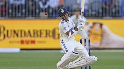India opener Yashasvi Jaiswal during the first Test against Australia in Perth. (AP) India opener Yashasvi Jaiswal during the first Test against Australia in Perth. (AP)