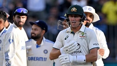 Marnus Labuschagne scored a total of five runs across two innings in the Perth Test. (AFP) Marnus Labuschagne scored a total of five runs across two innings in the Perth Test. (AFP)