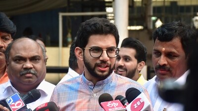 Shivsena (UBT) leader Aaditya Thackeray along with party leaders (PTI File Photo) (PTI) Shivsena (UBT) leader Aaditya Thackeray along with party leaders (PTI File Photo) (PTI)
