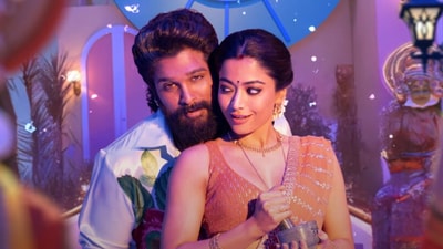 Peelings song from Pushpa 2 The Rule: Allu Arjun and Rashmika Mandanna play Pushpa Raj and Srivalli in the film. Peelings song from Pushpa 2 The Rule: Allu Arjun and Rashmika Mandanna play Pushpa Raj and Srivalli in the film.