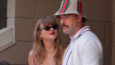 Taylor Swift appears to honour Travis Kelce during New Orleans show (Photo by TIMOTHY A. CLARY / AFP) (AFP) Taylor Swift appears to honour Travis Kelce during New Orleans show (Photo by TIMOTHY A. CLARY / AFP) (AFP)