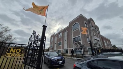 The Lakshmi Narayan Mandir at Scarborough in Ontario which hosted a consular camp on its premises on Saturday. (HT File) The Lakshmi Narayan Mandir at Scarborough in Ontario which hosted a consular camp on its premises on Saturday. (HT File)