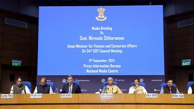 The goods and services tax (GST) revenue in November grossed over ₹1.82 lakh crore, the fourth highest monthly collection ever. (Ministery of Finance X) The goods and services tax (GST) revenue in November grossed over ₹1.82 lakh crore, the fourth highest monthly collection ever. (Ministery of Finance X)