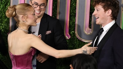 Ethan Slater expresses concern for Ariana Grande's health amid her weight loss during Wicked promotions.
Theo Wargo/Getty Images/AFP (Photo by Theo Wargo / GETTY IMAGES NORTH AMERICA / Getty Images via AFP) (Getty Images via AFP) Ethan Slater expresses concern for Ariana Grande's health amid her weight loss during Wicked promotions.
Theo Wargo/Getty Images/AFP (Photo by Theo Wargo / GETTY IMAGES NORTH AMERICA / Getty Images via AFP) (Getty Images via AFP)