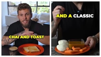 The coach instead suggested a classic, Indian breakfast meal that's more nutritious than chai-toast. (Instagram) The coach instead suggested a classic, Indian breakfast meal that's more nutritious than chai-toast. (Instagram)