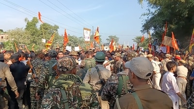Thousands gather near the Indo-Bangla border in Assam to protest against the alleged attacks on minorities in Bangladesh Thousands gather near the Indo-Bangla border in Assam to protest against the alleged attacks on minorities in Bangladesh