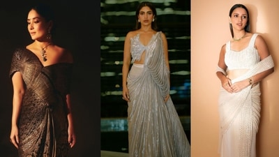 Lately, celebrities like Kareena Kapoor and Bhumi Pednekar have been wearing them, and even Radhika Apte wowed everyone at Paris Fashion Week 2024 in a maroon corded saree. Lately, celebrities like Kareena Kapoor and Bhumi Pednekar have been wearing them, and even Radhika Apte wowed everyone at Paris Fashion Week 2024 in a maroon corded saree.