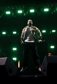 Singer-rapper Bali peforming in Lucknow