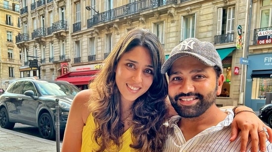 Rohit Sharma and wife Ritika Sajdeh (Ritika Sajdeh/Instagram)