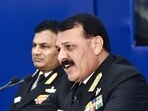 In his customary media press conference ahead of Navy Day, Admiral Dinesh K Tripathi said that the Indian Navy was keeping a close watch on extra regional forces in the Indian Ocean Region. (ANI) In his customary media press conference ahead of Navy Day, Admiral Dinesh K Tripathi said that the Indian Navy was keeping a close watch on extra regional forces in the Indian Ocean Region. (ANI)