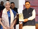 Union finance minister Nirmala Sitharaman (L), former Gujarat chief minister Vijay Rupani (R). Union finance minister Nirmala Sitharaman (L), former Gujarat chief minister Vijay Rupani (R).