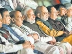 Prime Minister Narendra Modi on Monday attended a screening of the film, The Sabarmati Report, in Balyogi Auditorium of the Parliament House, along with home minister Amit Shah, defence minister Rajnath Singh and health minister JP Nadda, along with senior BJP MPs. (Narendra Modi-X) Prime Minister Narendra Modi on Monday attended a screening of the film, The Sabarmati Report, in Balyogi Auditorium of the Parliament House, along with home minister Amit Shah, defence minister Rajnath Singh and health minister JP Nadda, along with senior BJP MPs. (Narendra Modi-X)