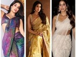Like Janhvi Kapoor, shine bright this wedding season in these sarees(Photos: Instagram)