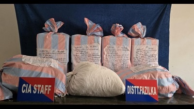 “The Fazilka police have busted an inter-state network involved in the illegal trade of opioids operating from Rajasthan. The police have recovered 1.71 lakh Clovidol 100sr tablets,” the DGP Punjab said in a post on X (formerly Twitter). (HT Photo)