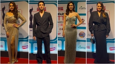 Last night was a glamorous spectacle as Bollywood stars graced the 5th edition of the Filmfare OTT Awards 2024. A-listers like Kareena Kapoor, Ananya Panday, Vedang Raina, Alaya F, Sonakshi Sinha, Rajkummar Rao, Sanya Malhotra, Huma Qureshi, and many more lit up the red carpet. Let’s take a look at who wore what. Last night was a glamorous spectacle as Bollywood stars graced the 5th edition of the Filmfare OTT Awards 2024. A-listers like Kareena Kapoor, Ananya Panday, Vedang Raina, Alaya F, Sonakshi Sinha, Rajkummar Rao, Sanya Malhotra, Huma Qureshi, and many more lit up the red carpet. Let’s take a look at who wore what.