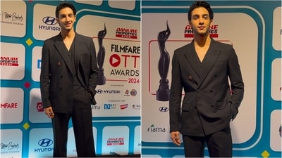 Vedang Raina kept it cool and chic, rocking a black oversized blazer, waistcoat, and perfectly tailored pants, effortlessly maintaining his soft boy vibe. Vedang Raina kept it cool and chic, rocking a black oversized blazer, waistcoat, and perfectly tailored pants, effortlessly maintaining his soft boy vibe.