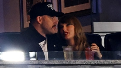 Taylor Swift and Travis Kelce may take a significant step in their relationship this Christmas, with sources suggesting a potential engagement after securing family approval.
 Mandatory Credit: Vincent Carchietta-Imagn Images (USA TODAY Sports via Reuters Con)