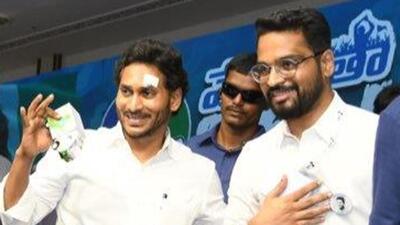 Former Andhra Pradesh chief minister YS Jagan Mohan Reddy (left) with the party’s social media head Sajjala Bhargava Reddy (X/SajjalaBhargava) Former Andhra Pradesh chief minister YS Jagan Mohan Reddy (left) with the party’s social media head Sajjala Bhargava Reddy (X/SajjalaBhargava)