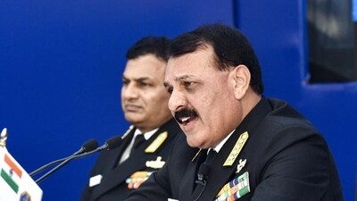 In his customary media press conference ahead of Navy Day, Admiral Dinesh K Tripathi said that the Indian Navy was keeping a close watch on extra regional forces in the Indian Ocean Region. (ANI) In his customary media press conference ahead of Navy Day, Admiral Dinesh K Tripathi said that the Indian Navy was keeping a close watch on extra regional forces in the Indian Ocean Region. (ANI)