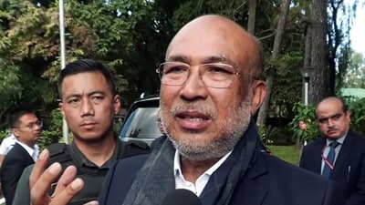 Manipur chief minister N Biren Singh (ANI) (HT_PRINT)