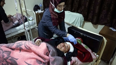 The government has been launching air strikes to deter the rebels. Government airstrikes in Idlib killed at least three civilians, including two children, and wounded 11 others, said the Syrian Civil Defense, known as the White Helmets, which operates in opposition-held areas. (AP Photo/Omar Albam) The government has been launching air strikes to deter the rebels. Government airstrikes in Idlib killed at least three civilians, including two children, and wounded 11 others, said the Syrian Civil Defense, known as the White Helmets, which operates in opposition-held areas. (AP Photo/Omar Albam)